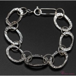 Hand textured bracelet